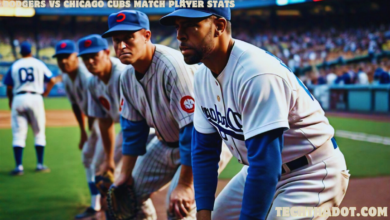 Dodgers vs chicago cubs match player stats